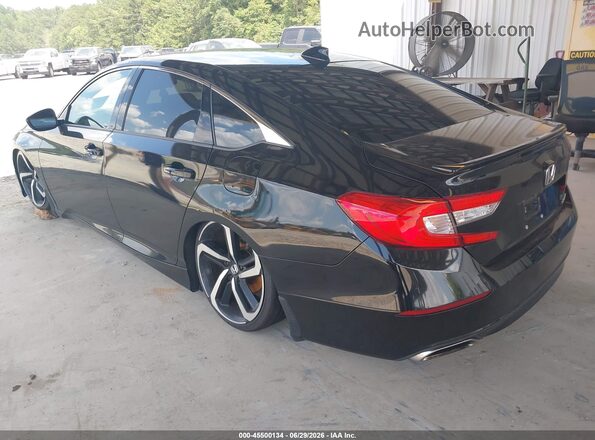1HGCV1E35KA056036 2019 HONDA ACCORD Black Rear left