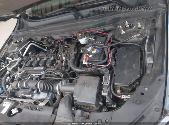 1HGCV1E35KA056036 2019 HONDA ACCORD Black Rear view
