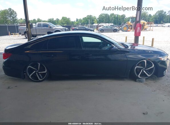 1HGCV1E35KA056036 2019 HONDA ACCORD Black Rear interior view