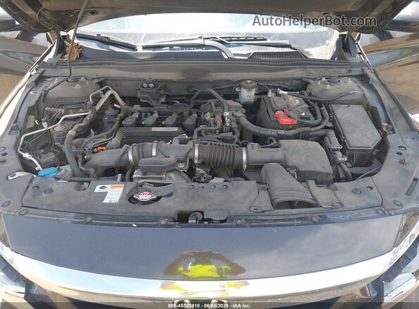 1HGCV1F10JA046672 2018 HONDA ACCORD Black Հետևի տեսք