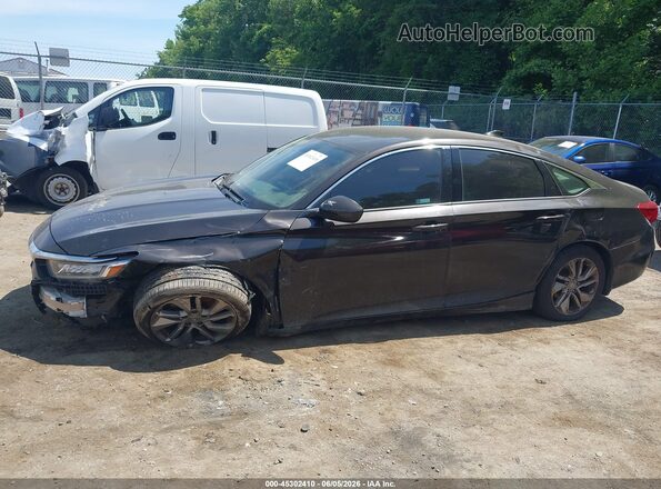 1HGCV1F10JA046672 2018 HONDA ACCORD Black Սալոնի 360 աստիճան տեսք