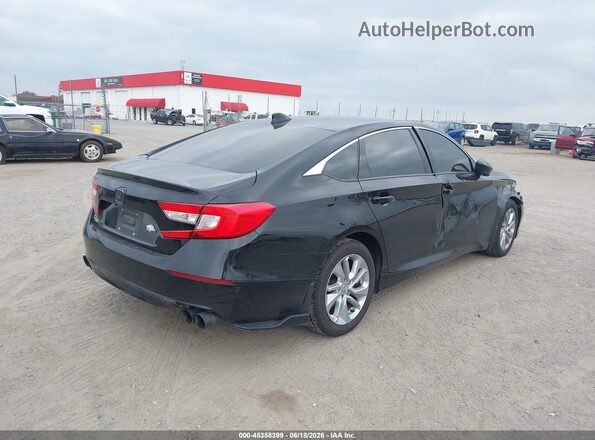 1HGCV1F10JA129230 2018 HONDA ACCORD Black Tył prawy