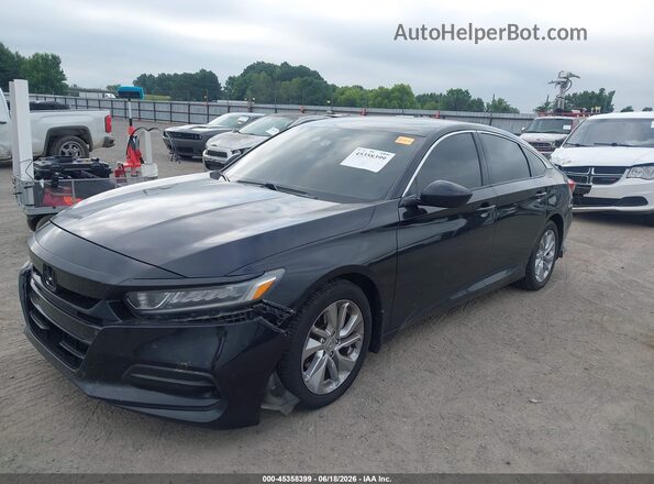 1HGCV1F10JA129230 2018 HONDA ACCORD Black Przód lewy