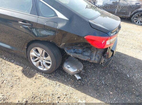 1HGCV1F10JA176418 2018 HONDA ACCORD Black წინა ხედი
