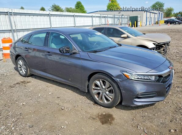 1HGCV1F10JA184230 2018 HONDA ACCORD Gray Przód prawy