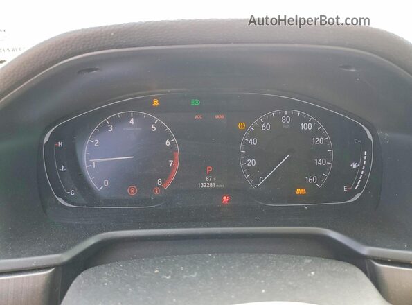 1HGCV1F10JA184230 2018 HONDA ACCORD Gray Widok zestawu wskaźników