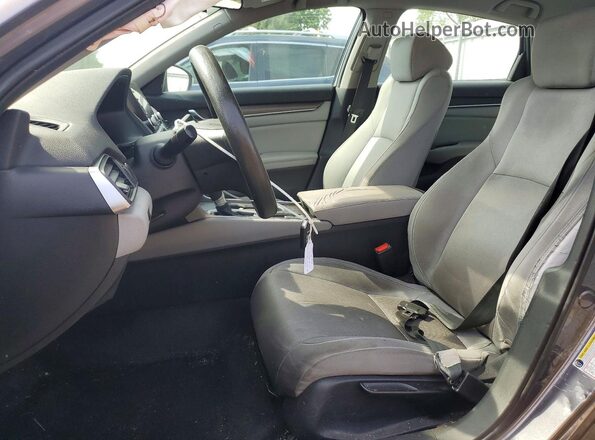 1HGCV1F10JA184230 2018 HONDA ACCORD Gray Widok wnętrza z przodu