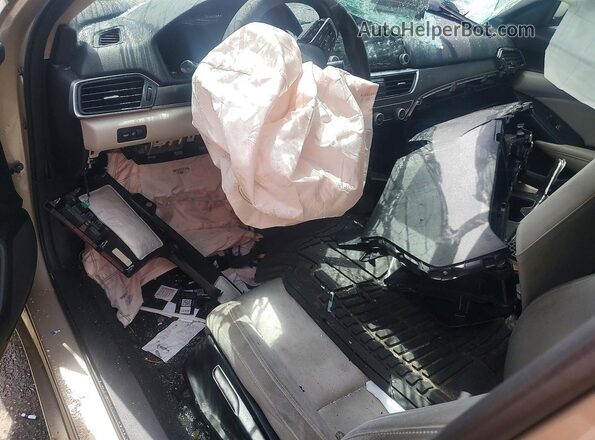 1HGCV1F10KA006156 2019 HONDA ACCORD Gold Вид панелі приладів