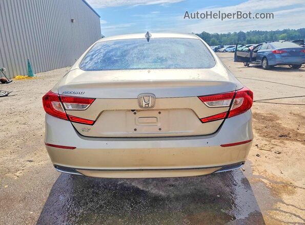 1HGCV1F10KA006156 2019 HONDA ACCORD Gold Вид ззаду