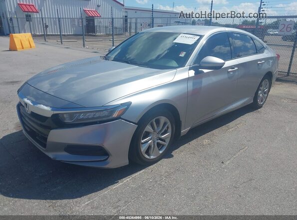 1HGCV1F10KA020073 2019 HONDA ACCORD Серебряный Передняя левая четверть