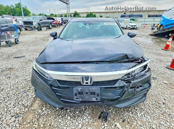 1HGCV1F10KA034734 2019 HONDA ACCORD Black Вид спереду