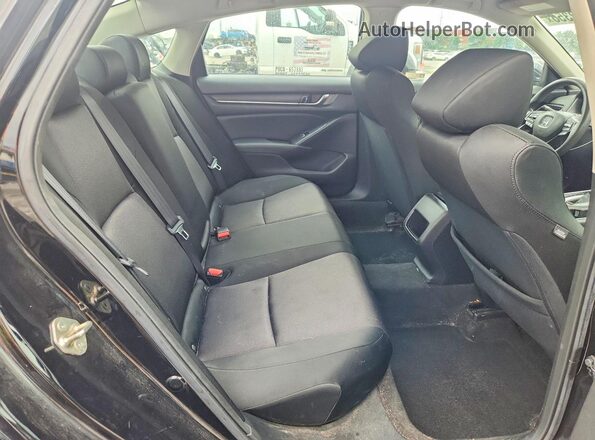 1HGCV1F10KA034734 2019 HONDA ACCORD Black Вид задніх сидінь