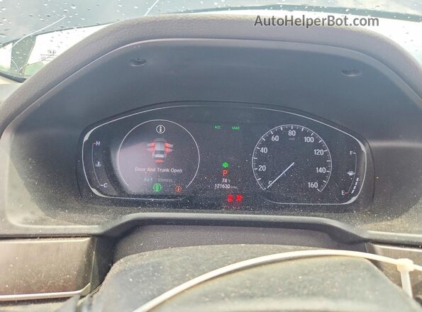 1HGCV1F10KA034734 2019 HONDA ACCORD Black Вид щитка приладів