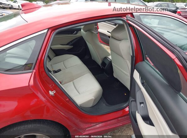 1HGCV1F10KA074425 2019 HONDA ACCORD Red VIN sticker view