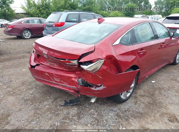 1HGCV1F10KA074425 2019 HONDA ACCORD Red Front view