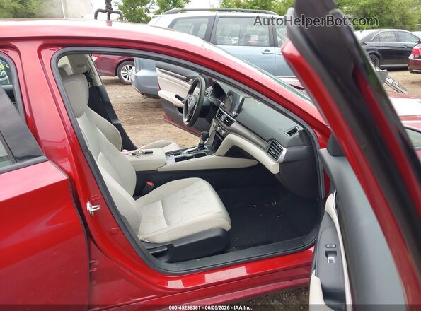 1HGCV1F10KA074425 2019 HONDA ACCORD Red Front interior view
