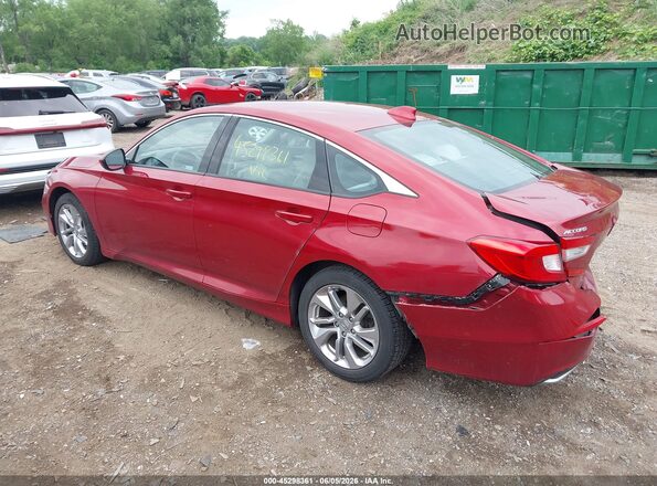 1HGCV1F10KA074425 2019 HONDA ACCORD Red Rear left