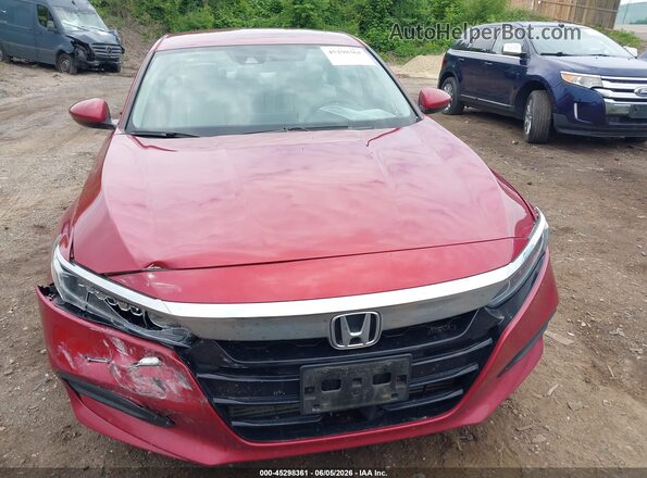 1HGCV1F10KA074425 2019 HONDA ACCORD Red Instrument cluster view