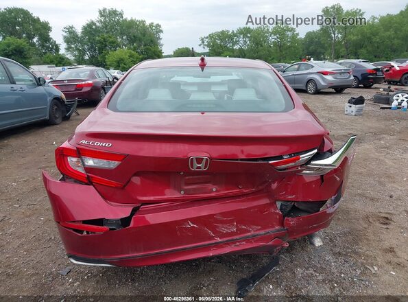 1HGCV1F10KA074425 2019 HONDA ACCORD Red 