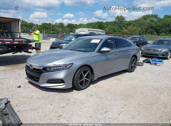 1HGCV1F10KA088728 2019 HONDA ACCORD Silver წინა მარცხენა ხედი სამი მეოთხედიდან