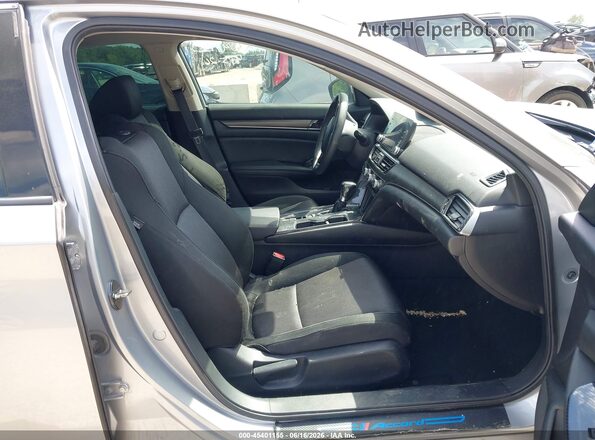 1HGCV1F10KA088728 2019 HONDA ACCORD Silver წინა სალონის ხედი