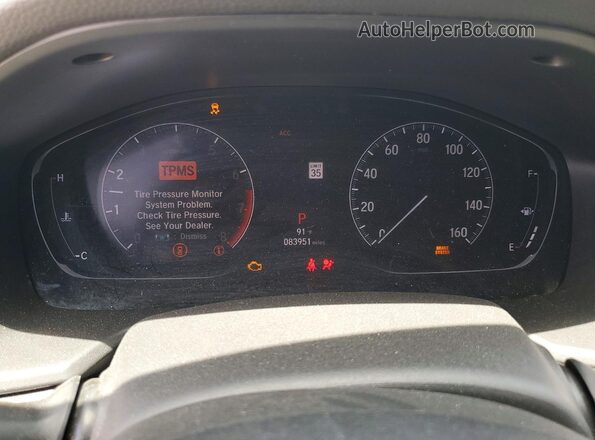 1HGCV1F10LA099861 2020 HONDA ACCORD White Вид щитка приладів