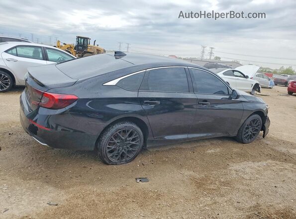 1HGCV1F10MA006399 2021 HONDA ACCORD Black Trasero derecho