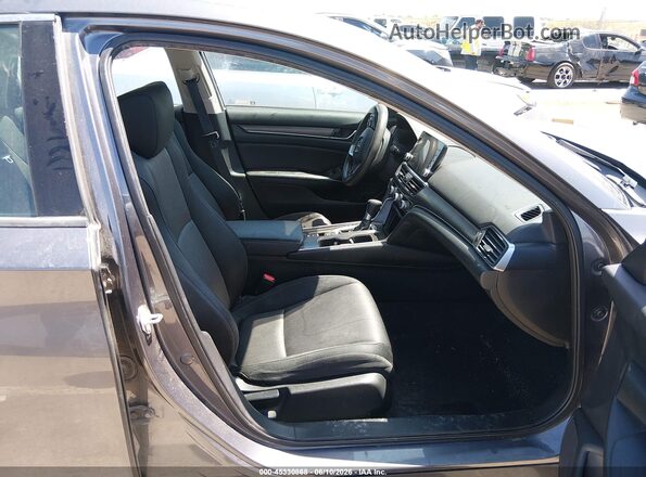 1HGCV1F10MA065419 2021 HONDA ACCORD Серый Вид салона спереди