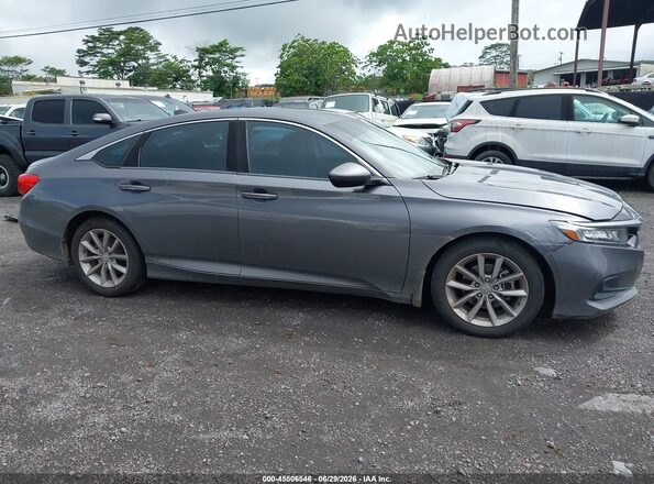 1HGCV1F10MA093558 2021 HONDA ACCORD Gray უკანა სალონის ხედი