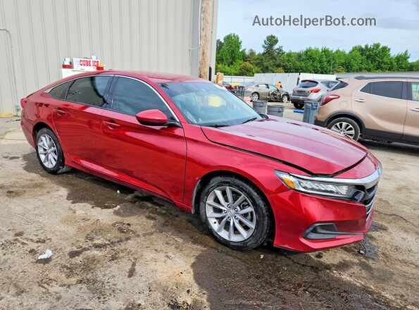 1HGCV1F10MA103618 2021 HONDA ACCORD Maroon Przód prawy