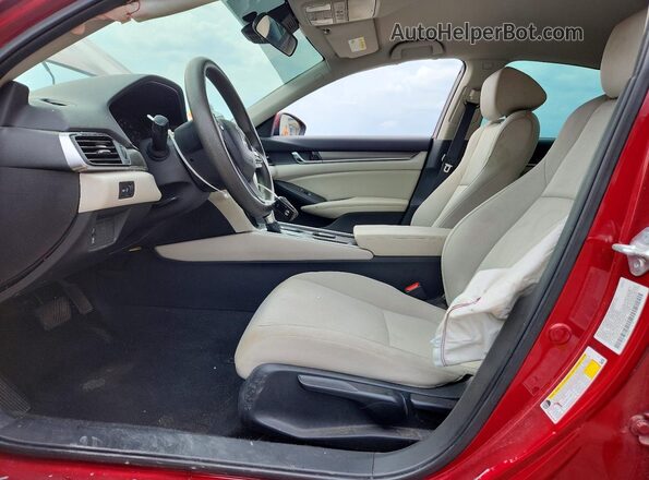 1HGCV1F10MA103618 2021 HONDA ACCORD Maroon Widok wnętrza z przodu