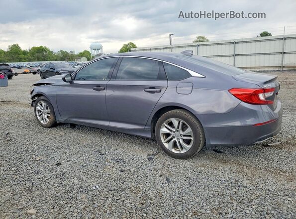 1HGCV1F11JA268153 2018 HONDA ACCORD Gray Trasero izquierdo