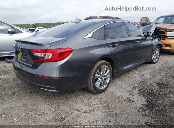 1HGCV1F11KA027940 2019 HONDA ACCORD Gray Задня права чверть
