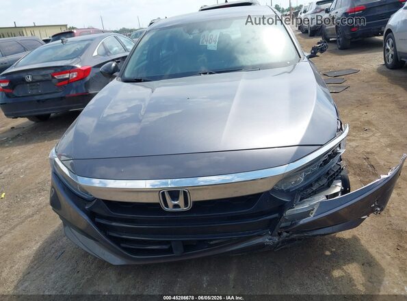 1HGCV1F11KA131831 2019 HONDA ACCORD Gray Widok zestawu wskaźników