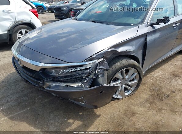 1HGCV1F11KA131831 2019 HONDA ACCORD Gray Widok z przodu