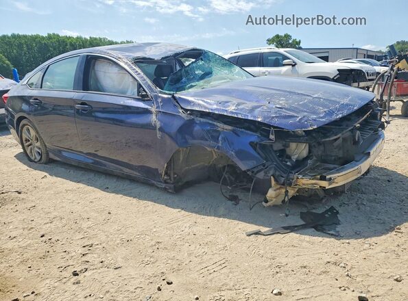 1HGCV1F11KA146314 2019 HONDA ACCORD Синий Передняя правая четверть