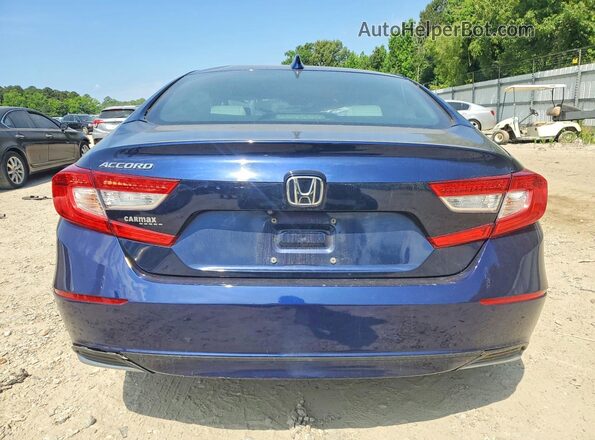 1HGCV1F11KA146314 2019 HONDA ACCORD Синий Вид сзади
