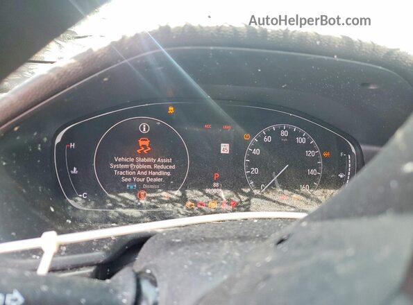 1HGCV1F11KA146314 2019 HONDA ACCORD Синий Вид щитка приборов