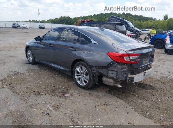 1HGCV1F11KA161721 2019 HONDA ACCORD Gray Trasero izquierdo