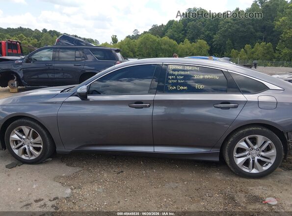 1HGCV1F11KA161721 2019 HONDA ACCORD Gray 