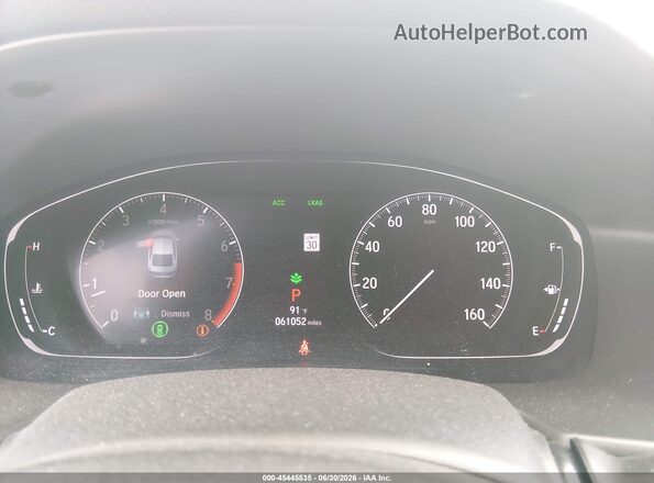 1HGCV1F11KA161721 2019 HONDA ACCORD Gray Vista de los asientos traseros