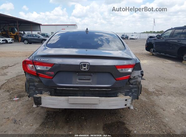 1HGCV1F11KA161721 2019 HONDA ACCORD Gray 