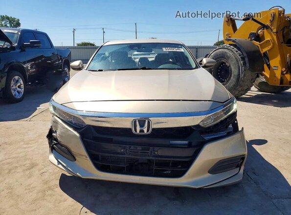 1HGCV1F11KA163808 2019 HONDA ACCORD Gold Вид спереду