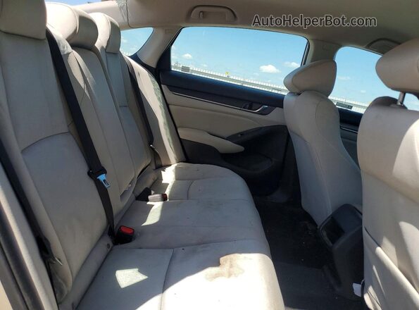 1HGCV1F11KA163808 2019 HONDA ACCORD Gold Вид задніх сидінь