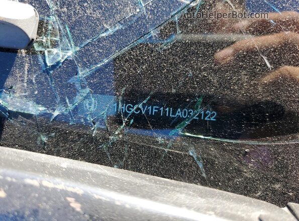 1HGCV1F11LA032122 2020 HONDA ACCORD Черный 