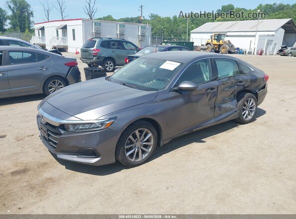 1HGCV1F11MA037323 2021 HONDA ACCORD Gray 