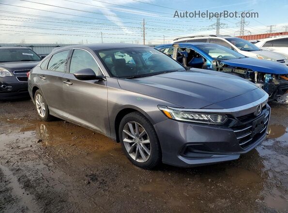 1HGCV1F11MA077143 2021 HONDA ACCORD Gray 
