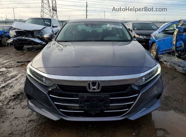 1HGCV1F11MA077143 2021 HONDA ACCORD Gray 