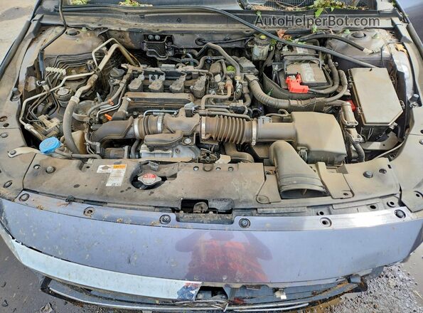 1HGCV1F11MA111422 2021 HONDA ACCORD Gray Սալոնի հետևի տեսք