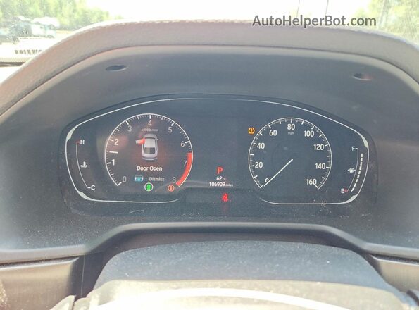 1HGCV1F12JA057222 2018 HONDA ACCORD Black Instrument cluster view